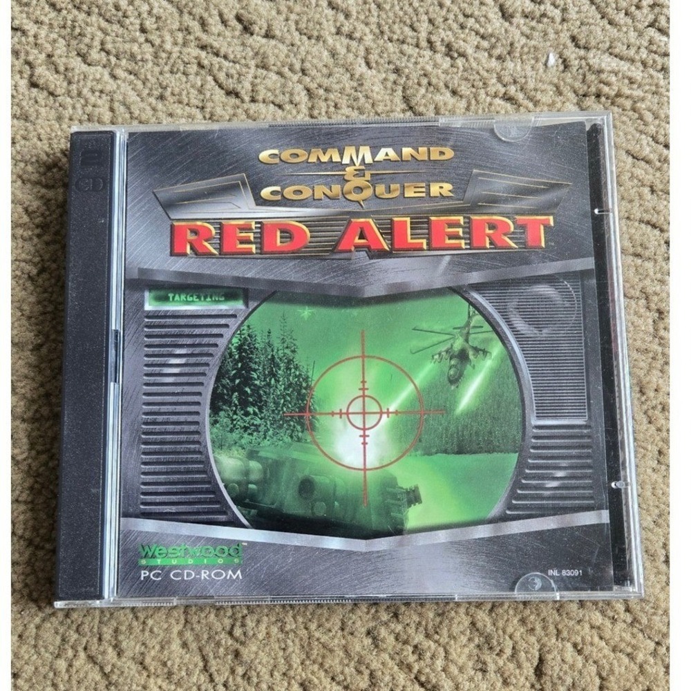 Command & Conquer Red Alert PC CD-ROM Westwood Studios Allied & Soviet Discs